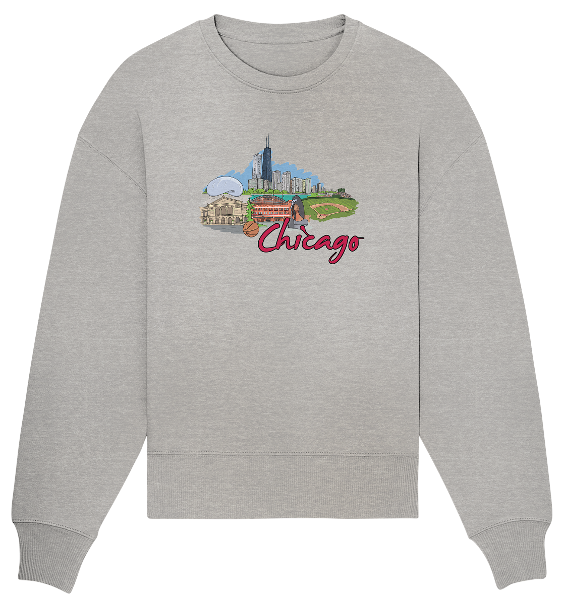 Chicago - Organic Oversize Sweatshirt