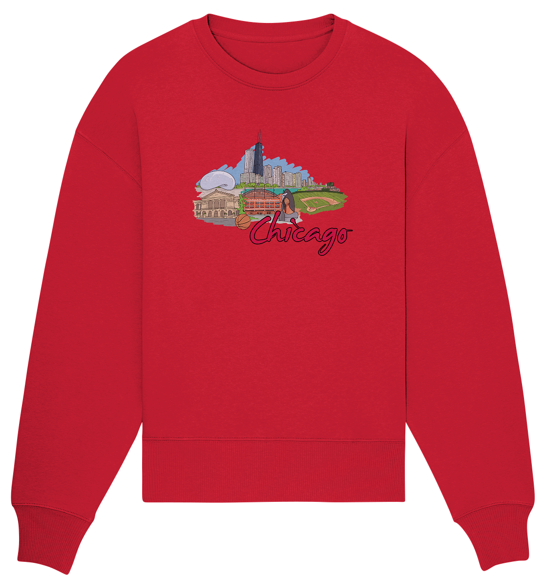 Chicago - Organic Oversize Sweatshirt