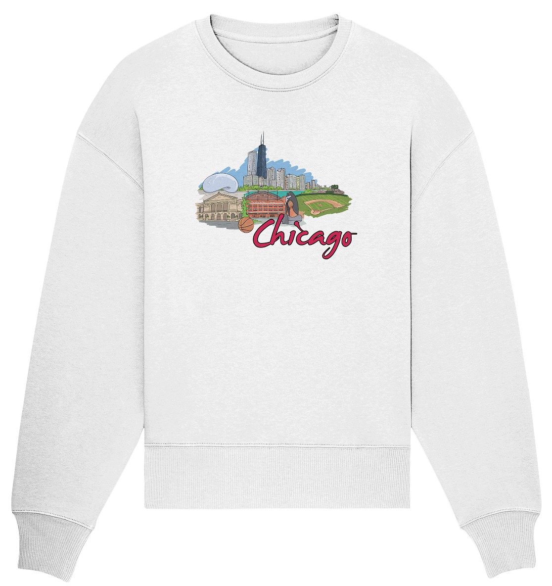 Chicago - Organic Oversize Sweatshirt