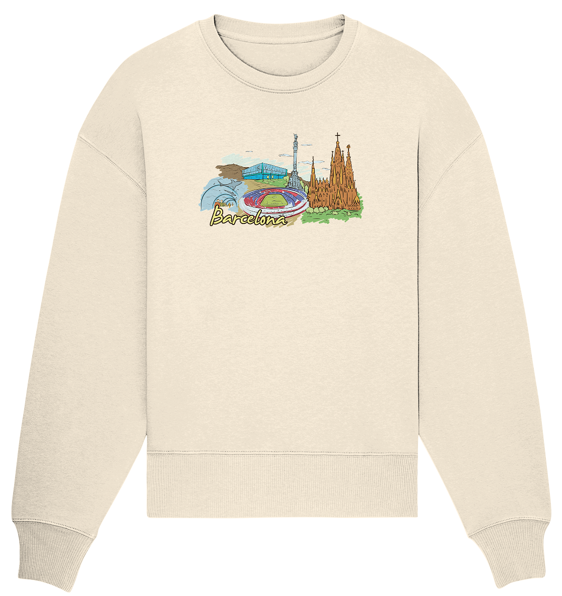 Barcelona - Organic Oversize Sweatshirt