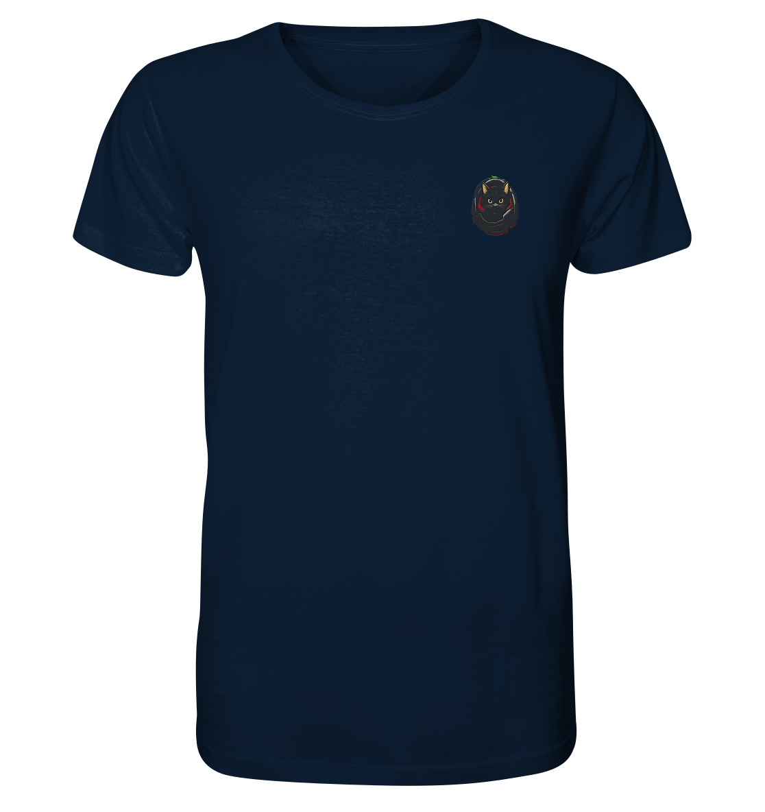 Black Cat Pocket - Organic Shirt (Stick)