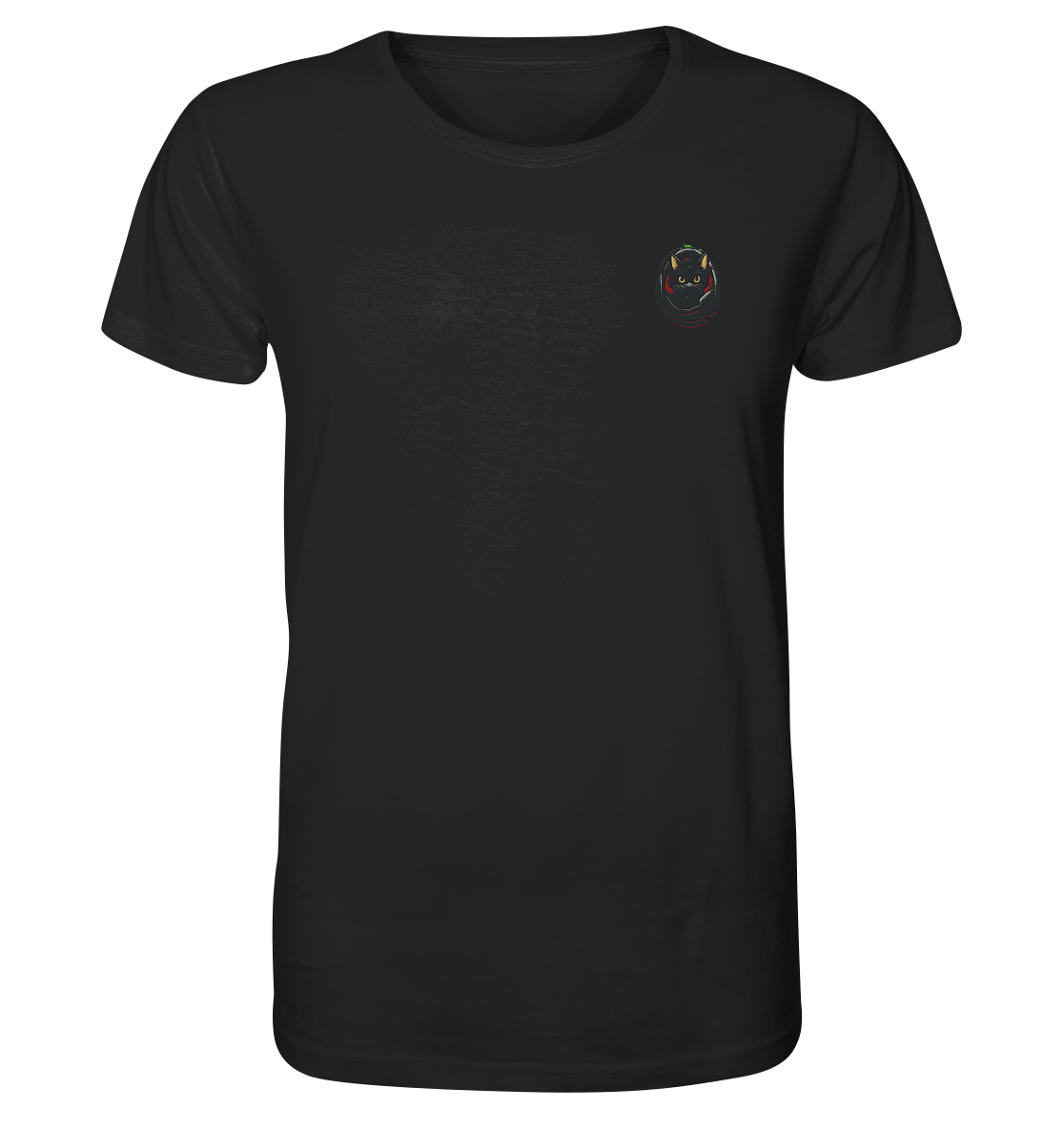 Black Cat Pocket - Organic Shirt (Stick)
