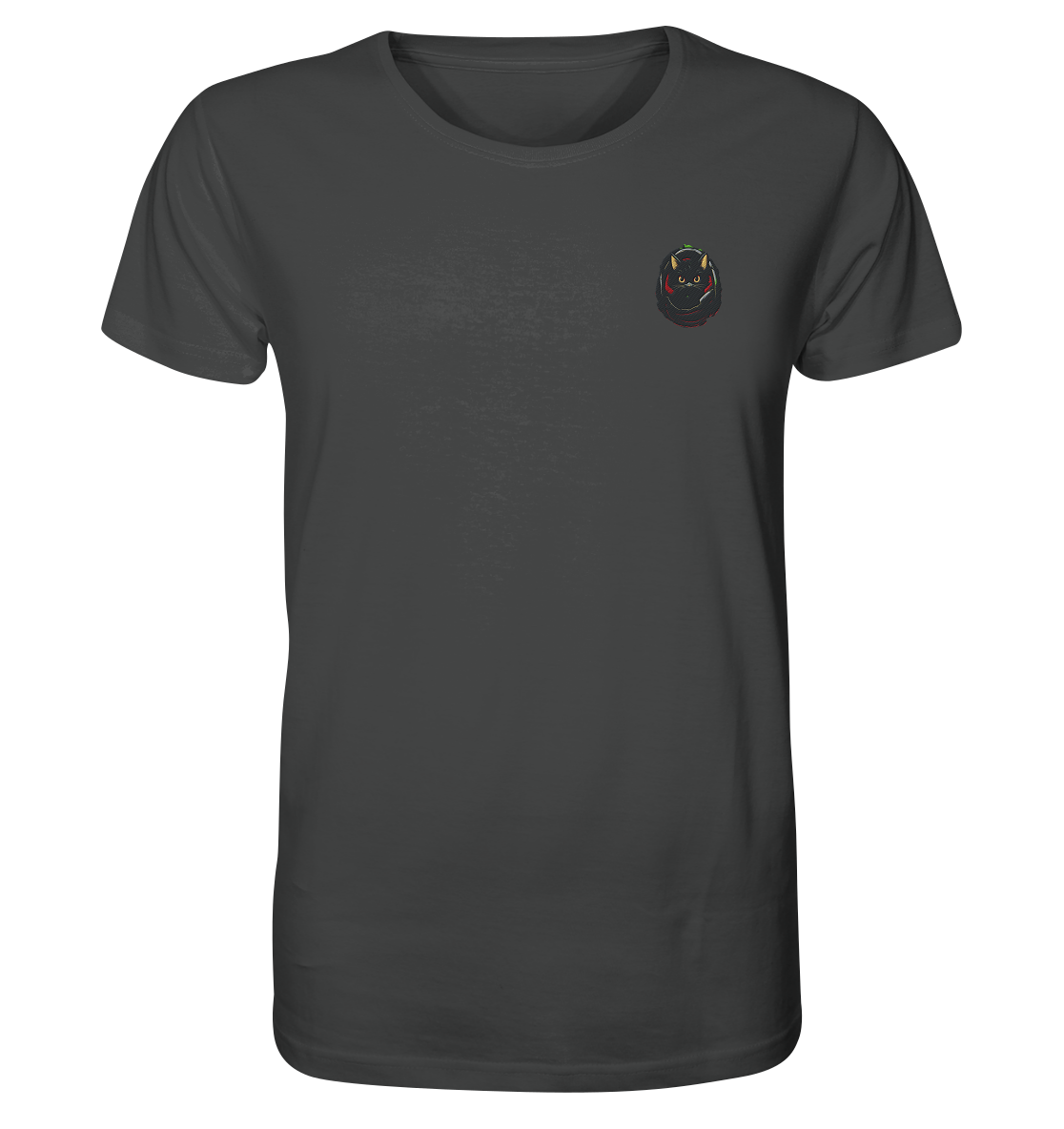 Black Cat Pocket - Organic Shirt (Stick)
