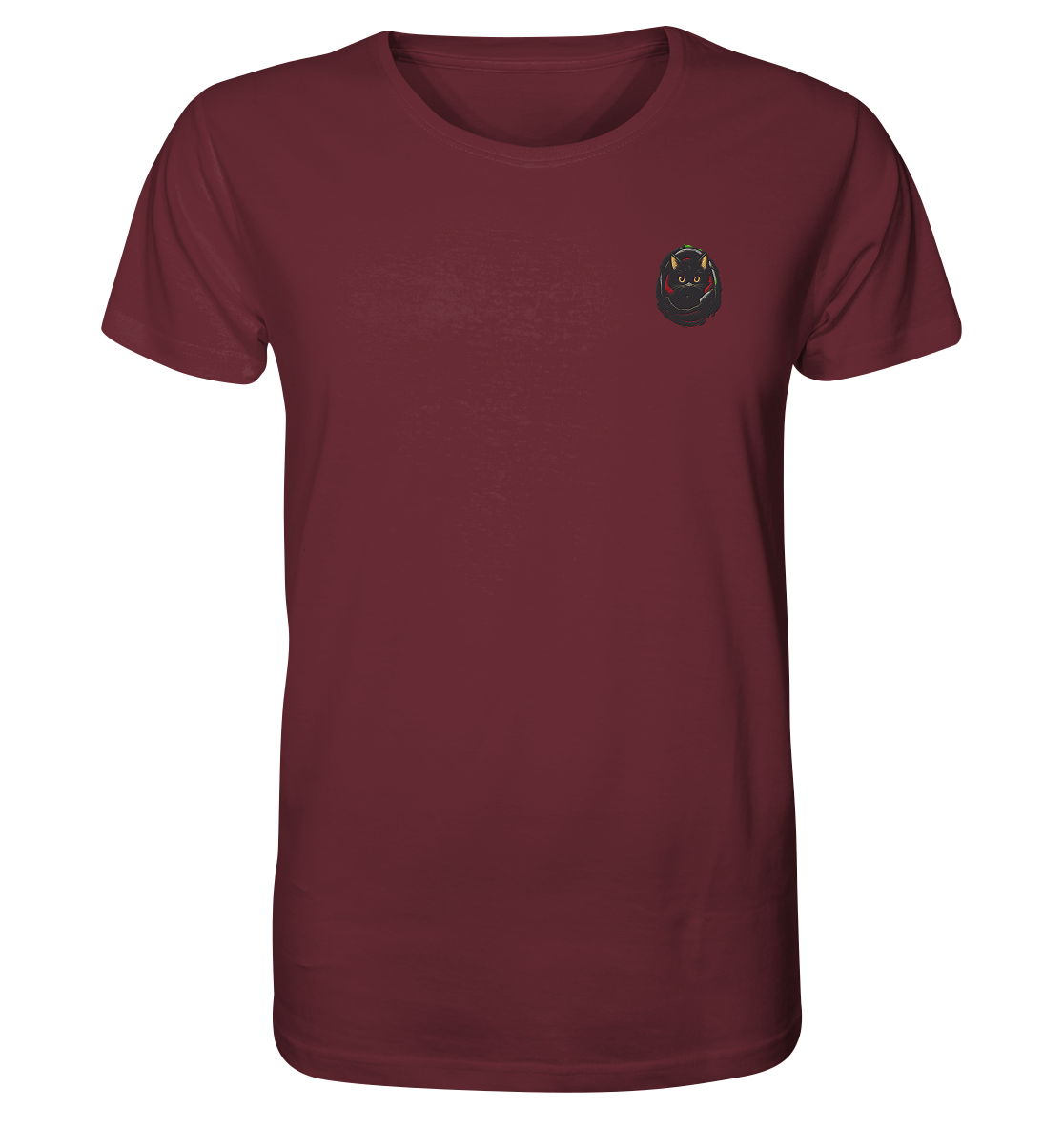 Black Cat Pocket - Organic Shirt (Stick)