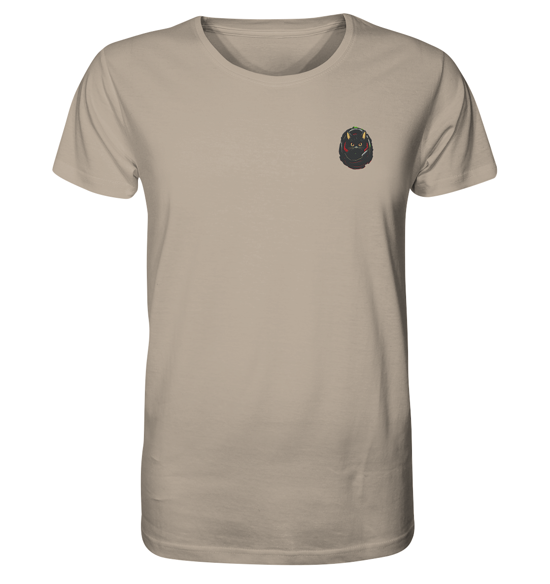 Black Cat Pocket - Organic Shirt (Stick)