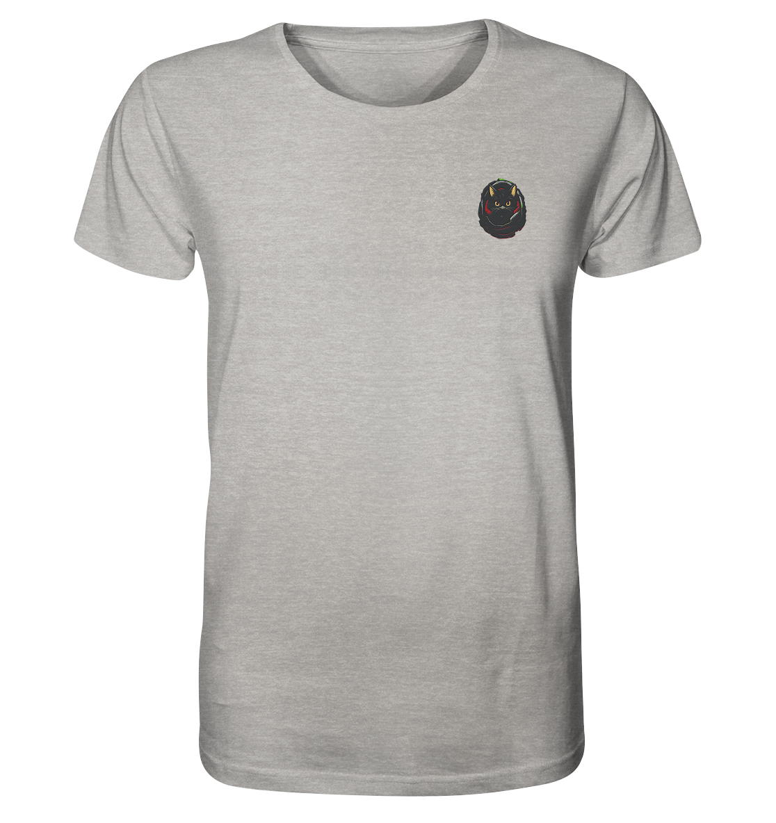 Black Cat Pocket - Organic Shirt (Stick)