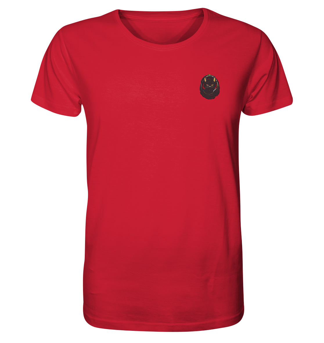 Black Cat Pocket - Organic Shirt (Stick)