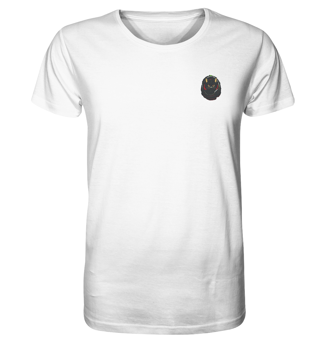 Black Cat Pocket - Organic Shirt (Stick)