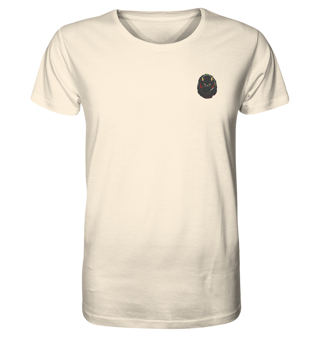 Black Cat Pocket - Organic Shirt (Stick)
