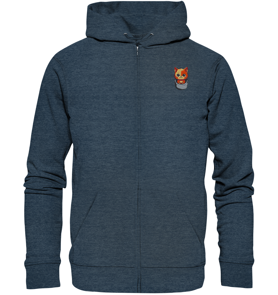 Tiger Cat Pocket - Organic Zipper (Stick)