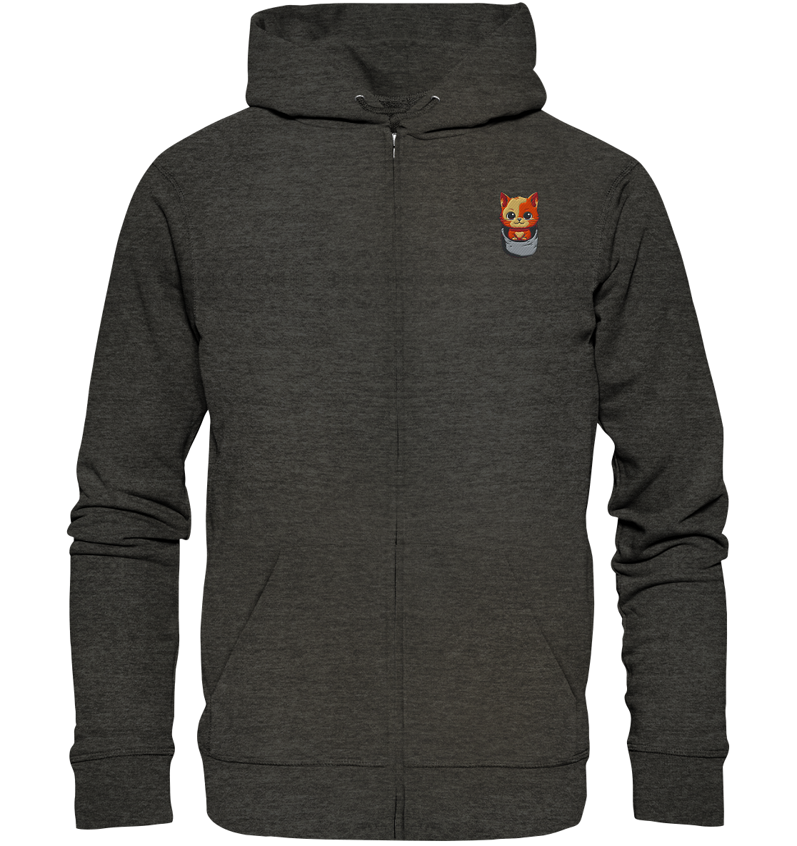 Tiger Cat Pocket - Organic Zipper (Stick)
