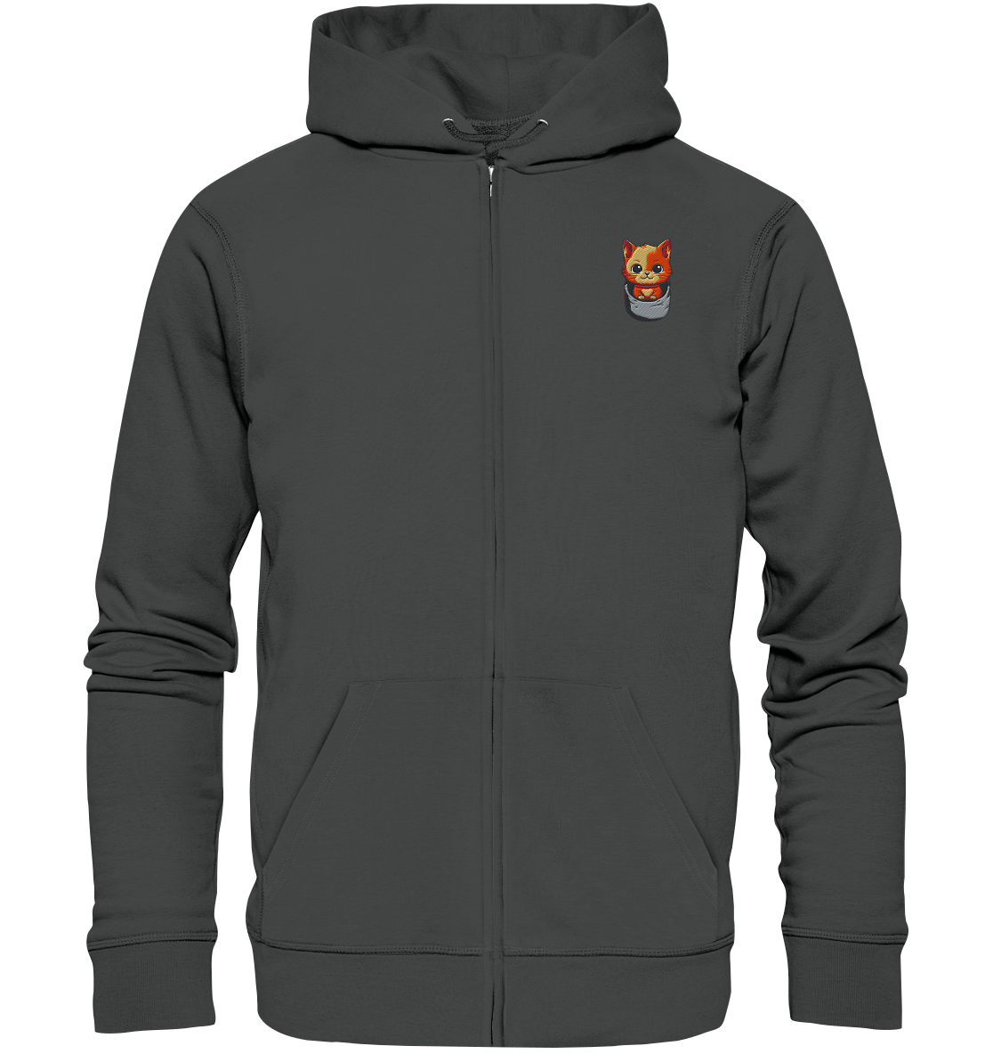 Tiger Cat Pocket - Organic Zipper (Stick)