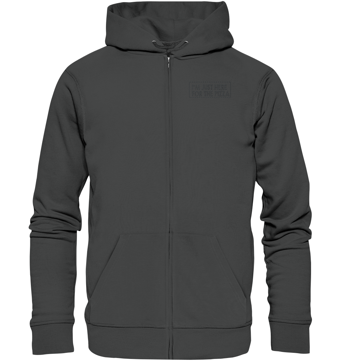 im just here for the pizza - Organic Zipper (Stick)