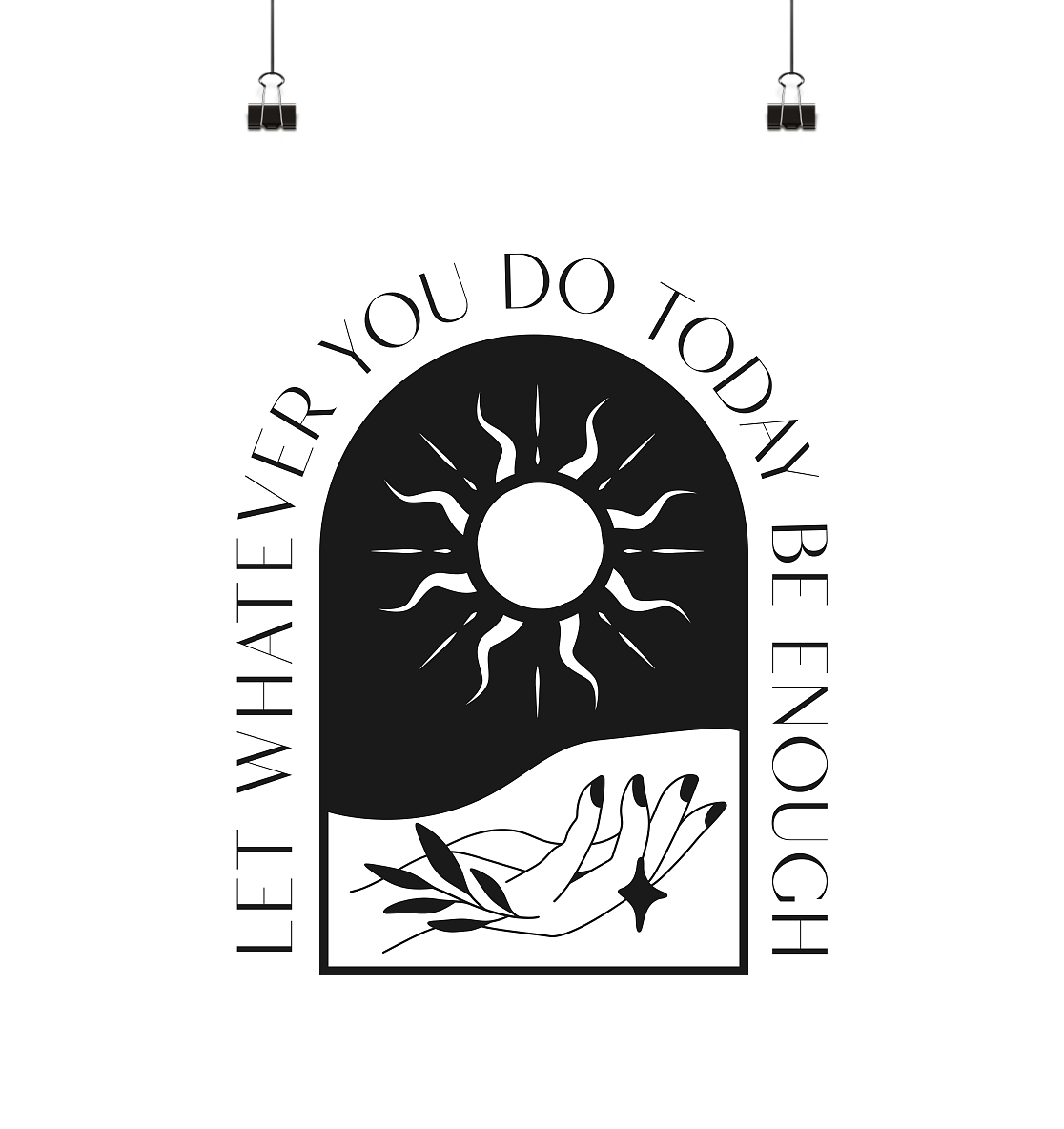 Boho - let whatever you do today be enough - Poster Din A1 (hoch)