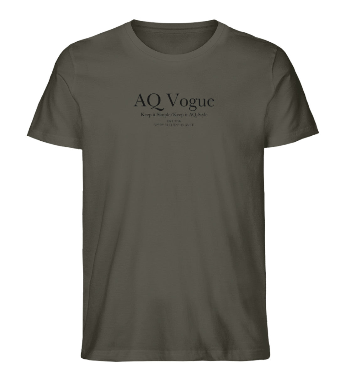AQ Vogue Black Edition - Herren Premium Organic Shirt - AQ.Vogue