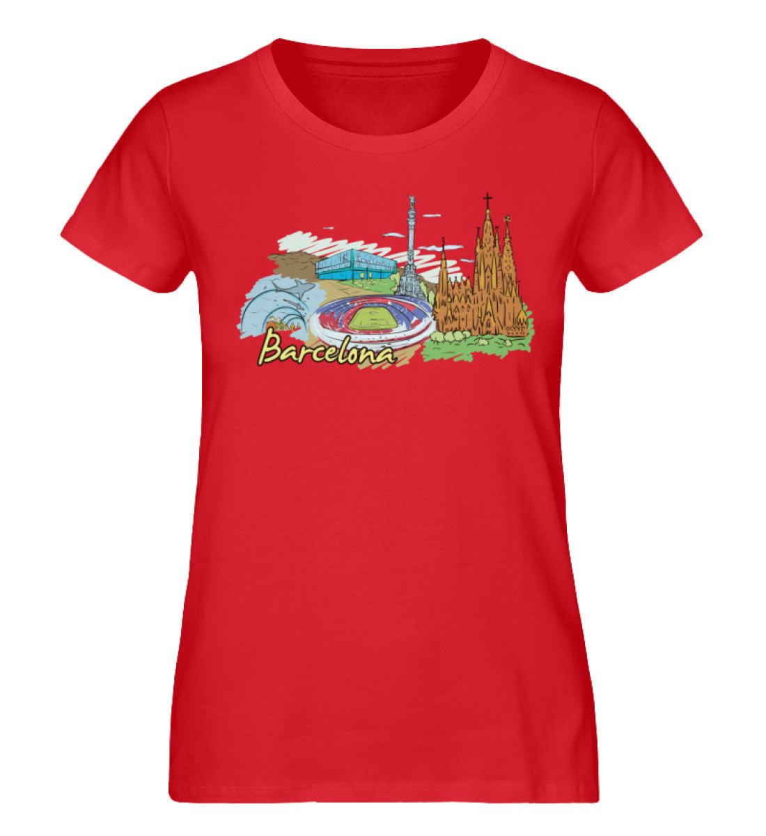Barcelona - Damen Premium Organic Shirt - AQ.Vogue