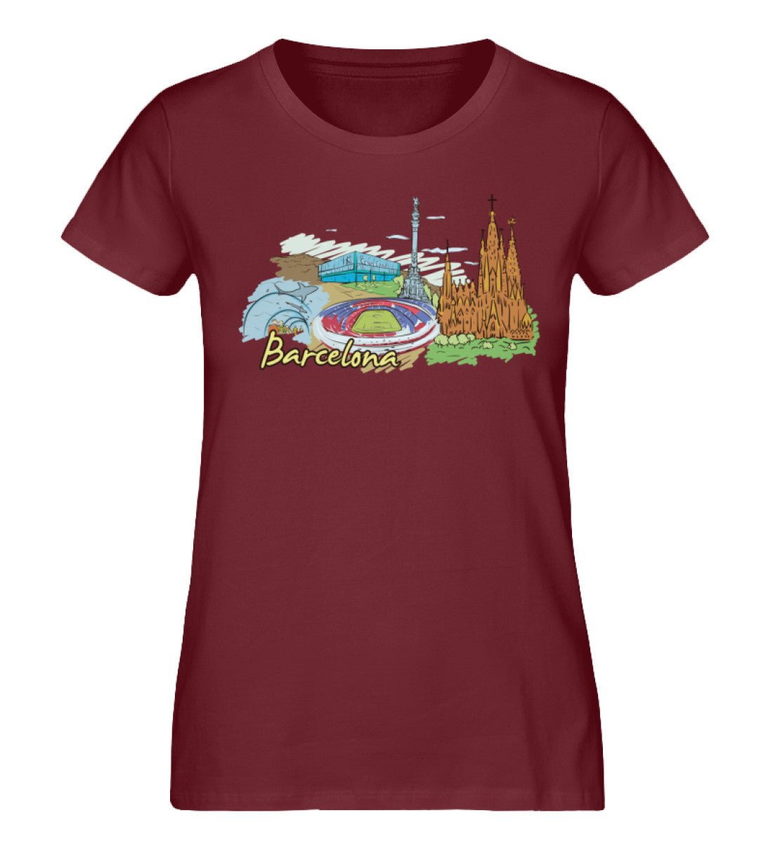 Barcelona - Damen Premium Organic Shirt - AQ.Vogue