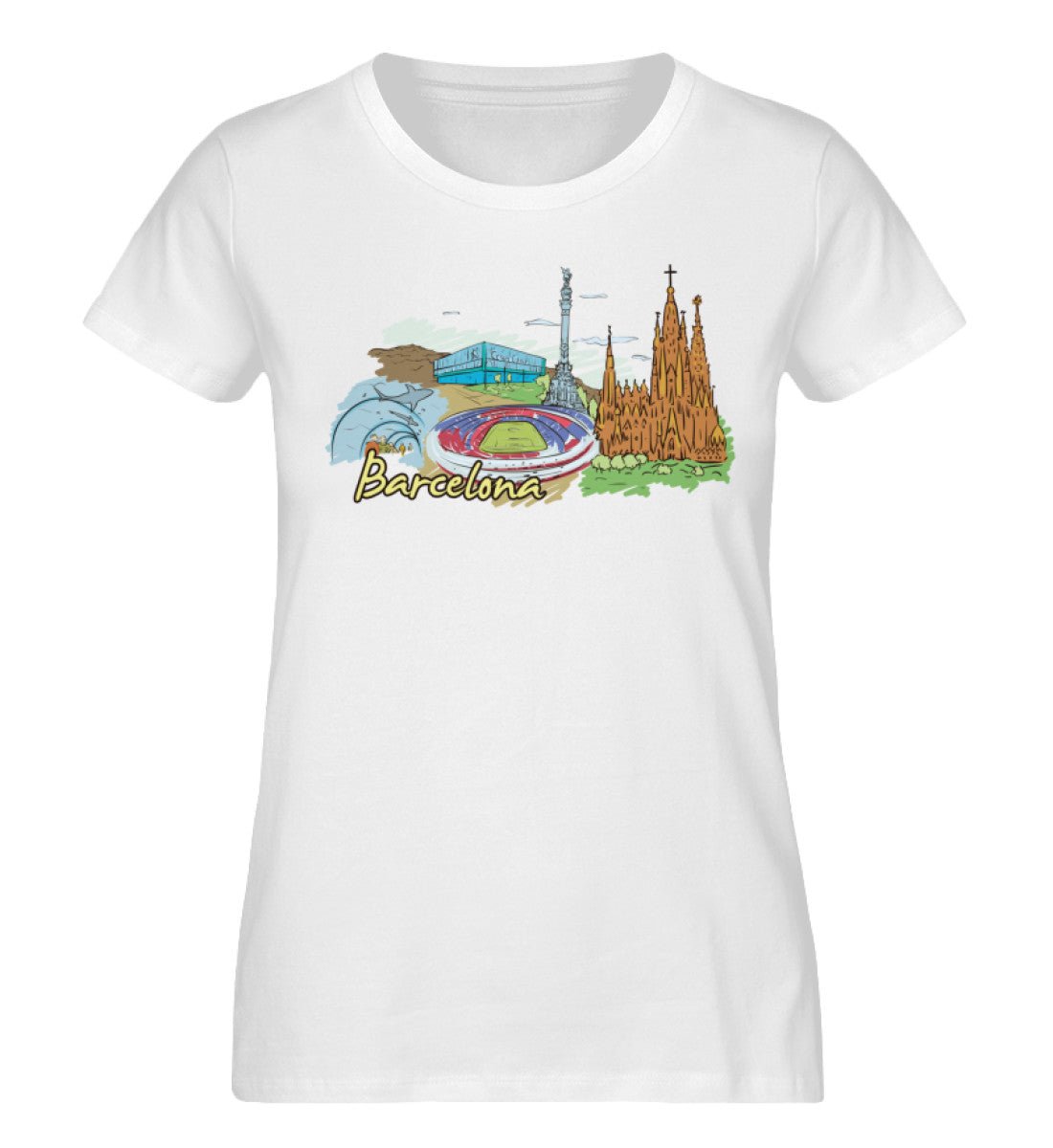 Barcelona - Damen Premium Organic Shirt - AQ.Vogue