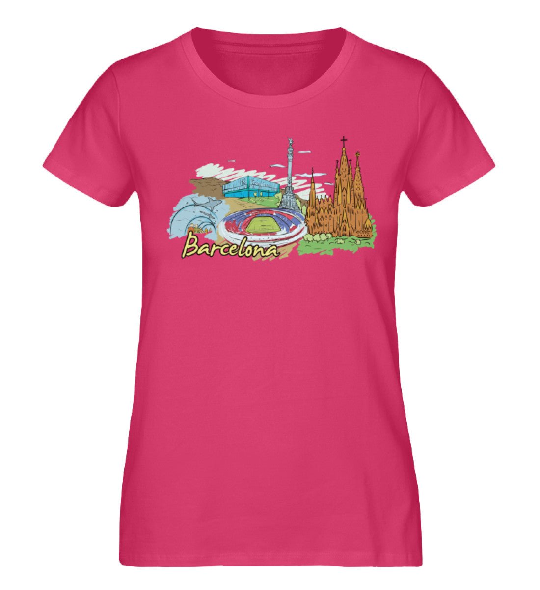 Barcelona - Damen Premium Organic Shirt - AQ.Vogue