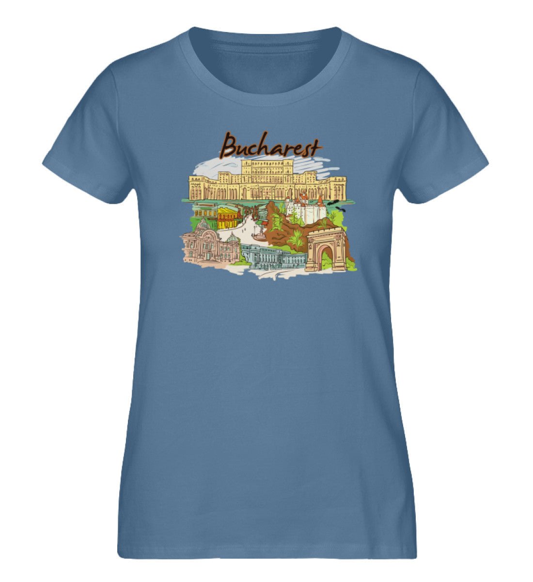 Bucharest - Damen Premium Organic Shirt - AQ.Vogue