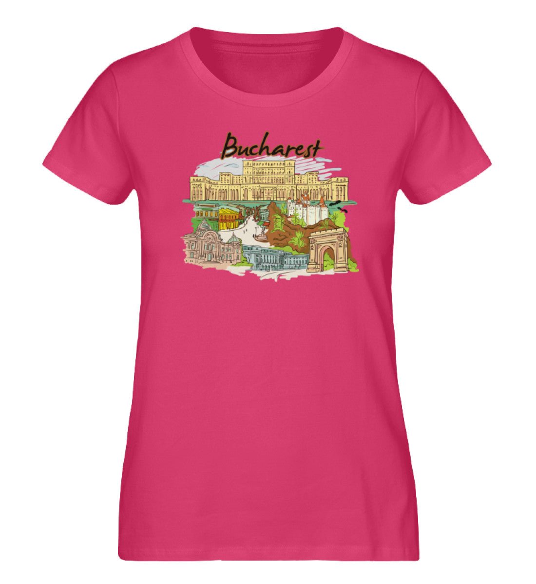 Bucharest - Damen Premium Organic Shirt - AQ.Vogue