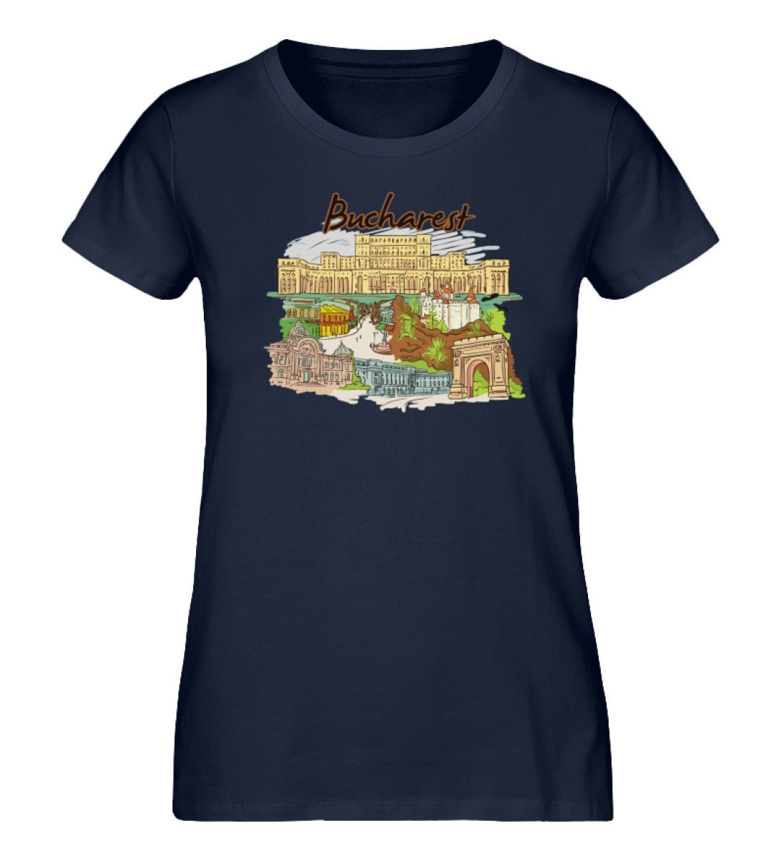 Bucharest - Damen Premium Organic Shirt - AQ.Vogue