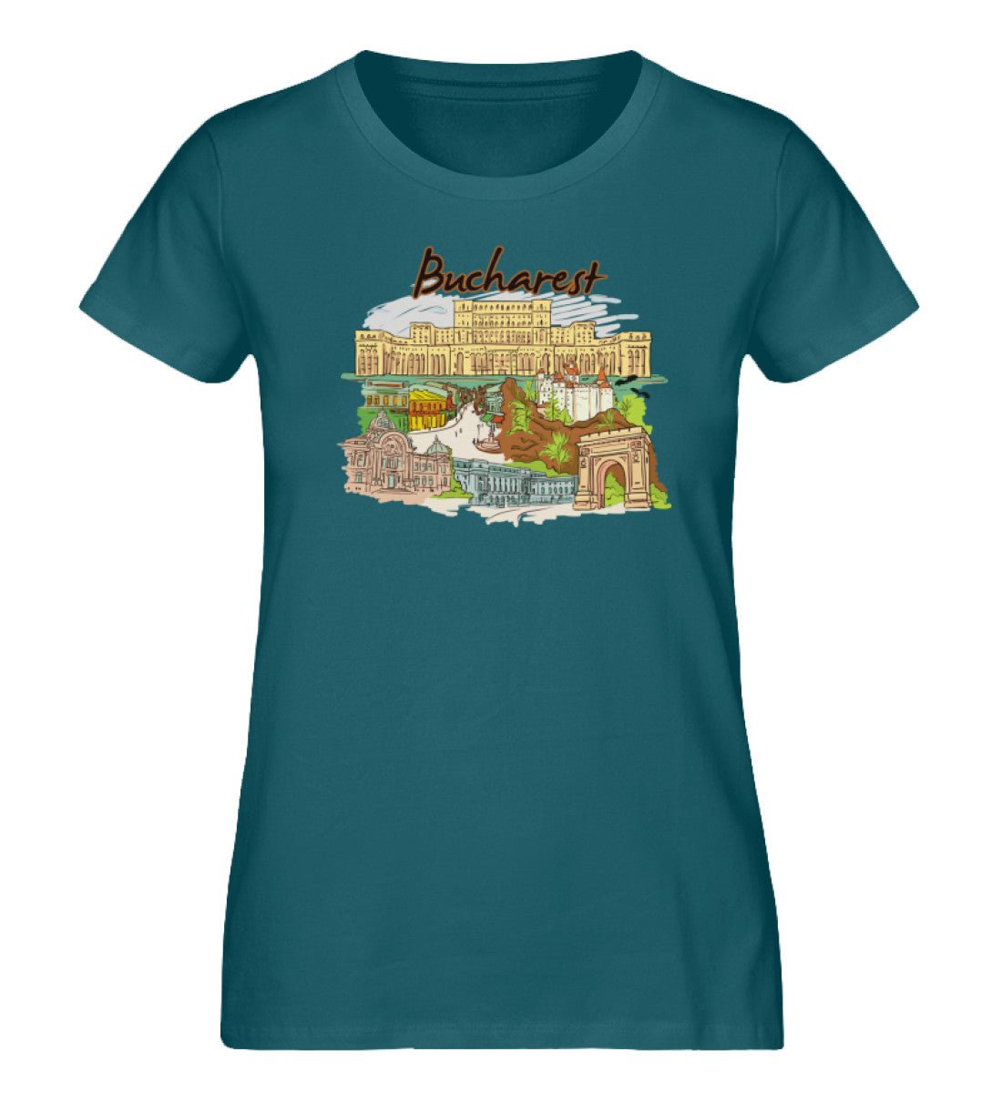 Bucharest - Damen Premium Organic Shirt - AQ.Vogue
