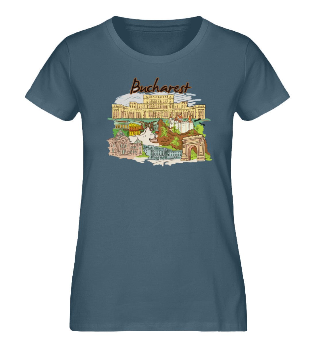 Bucharest - Damen Premium Organic Shirt - AQ.Vogue