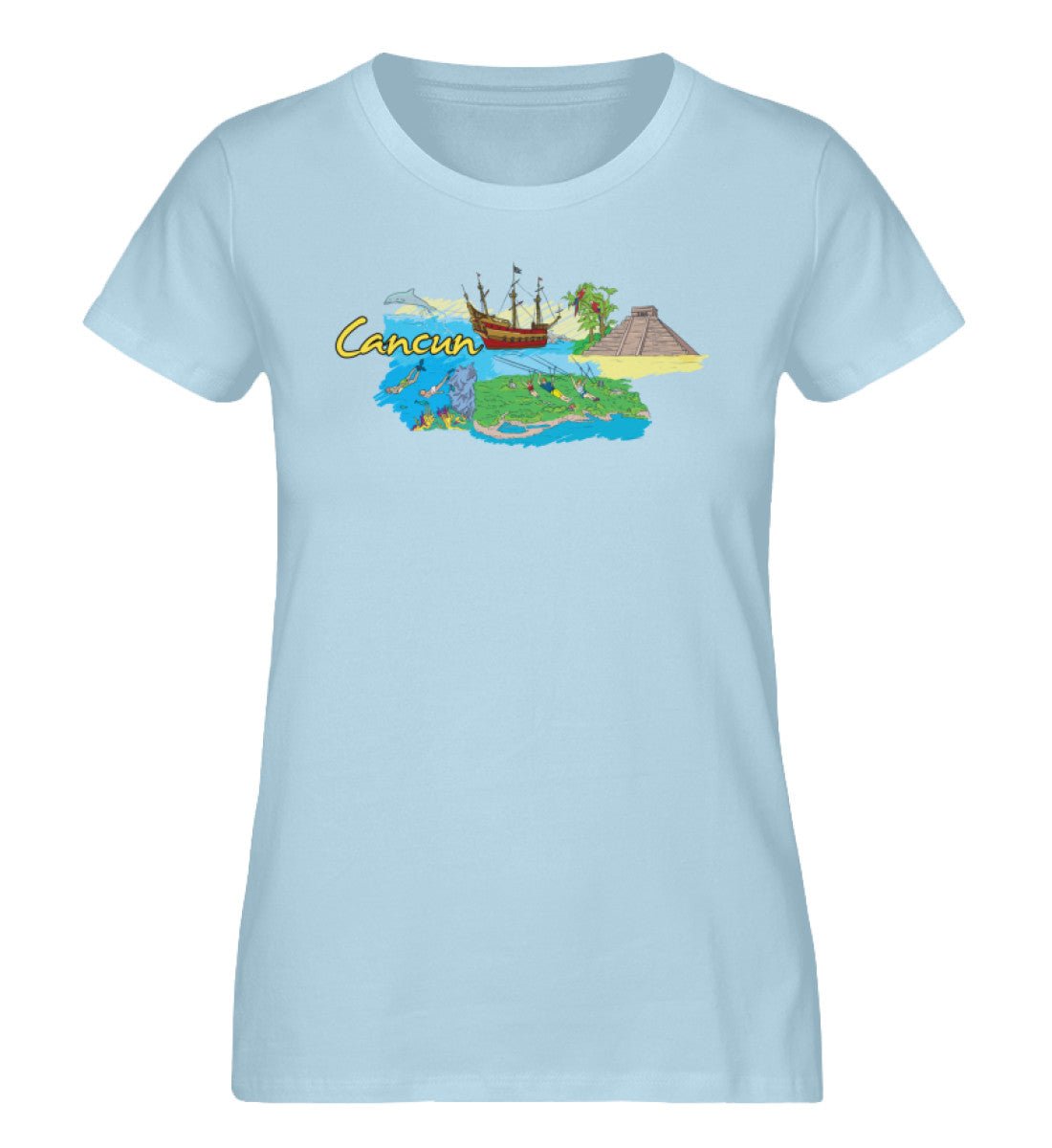 Cancun - Damen Premium Organic Shirt - AQ.Vogue