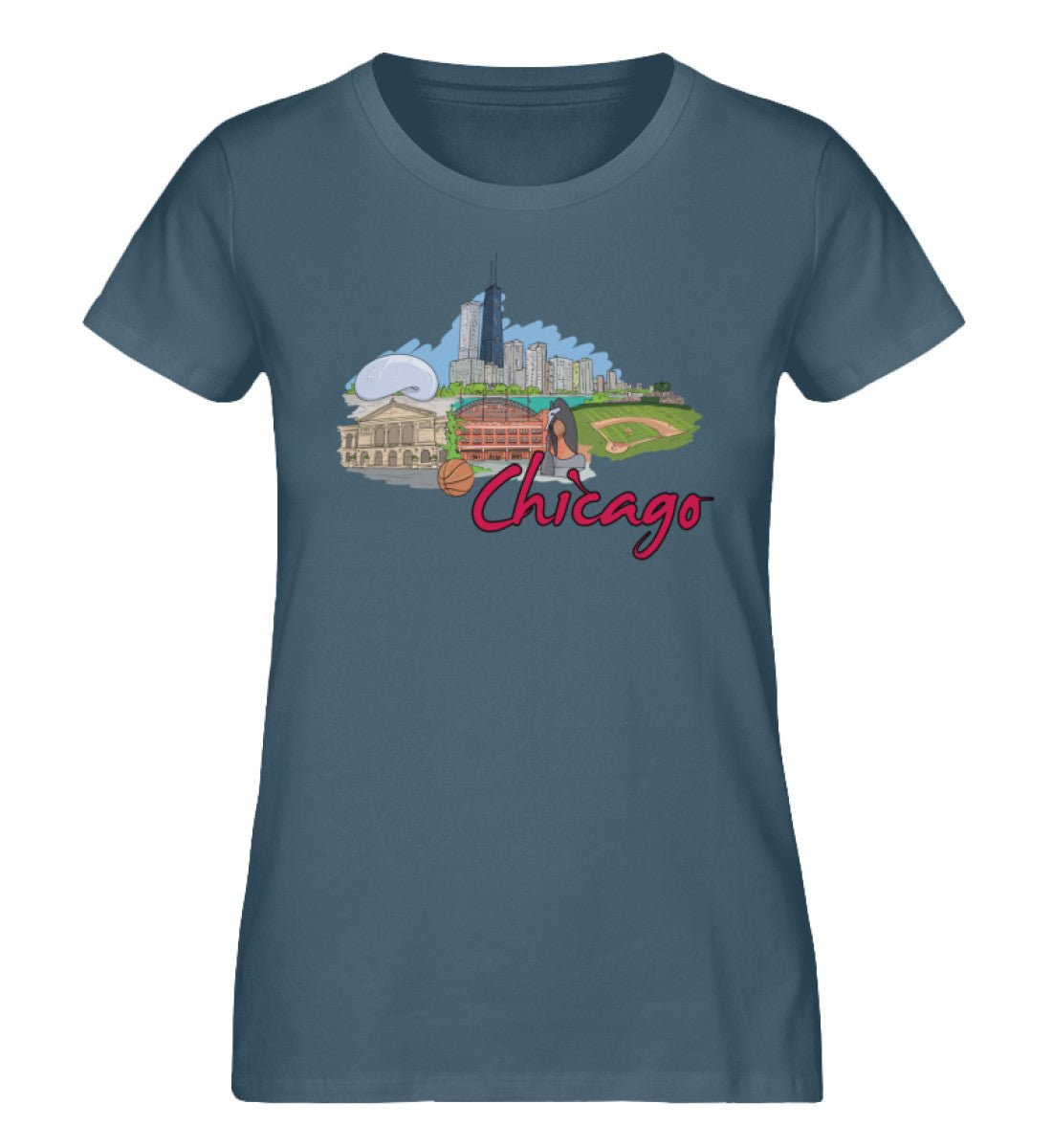 Chicagoo - Damen Premium Organic Shirt - AQ.Vogue