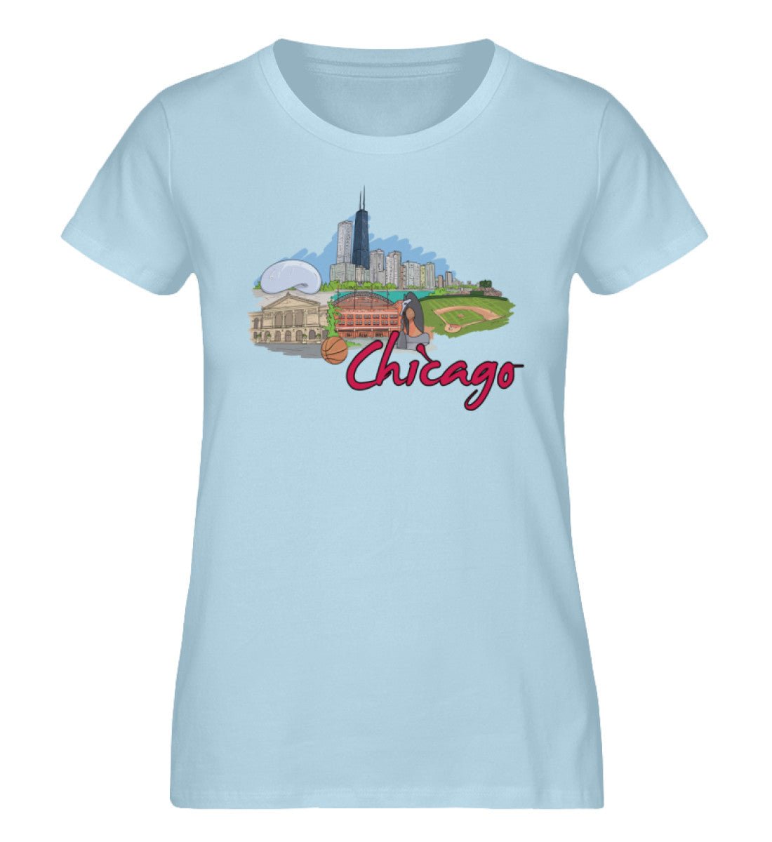 Chicagoo - Damen Premium Organic Shirt - AQ.Vogue