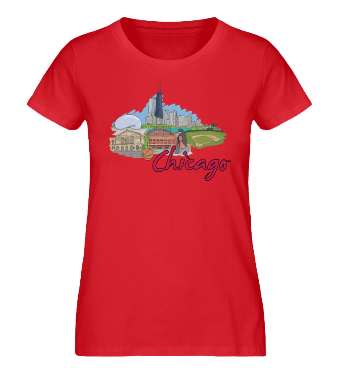 Chicagoo - Damen Premium Organic Shirt - AQ.Vogue