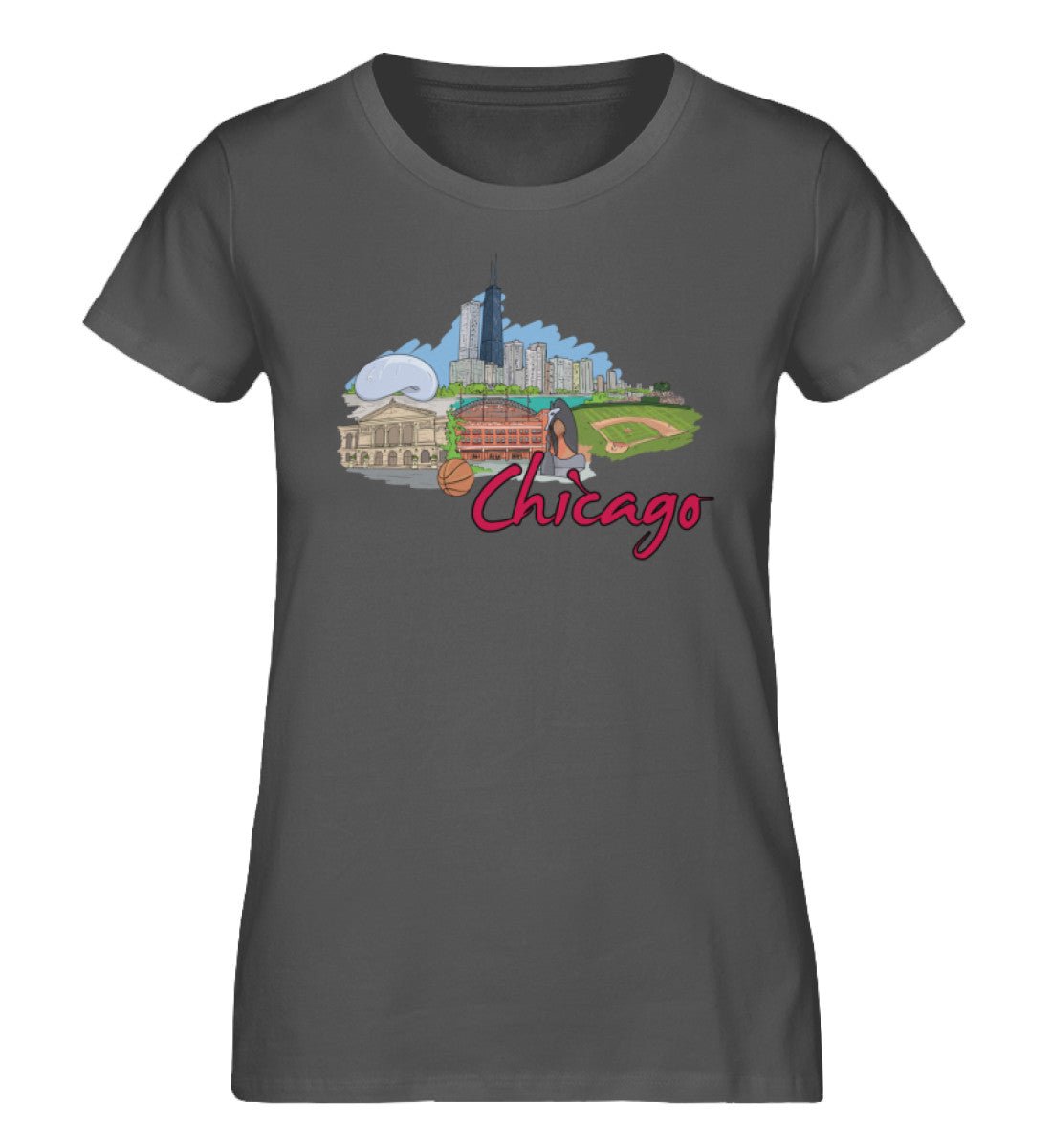 Chicagoo - Damen Premium Organic Shirt - AQ.Vogue