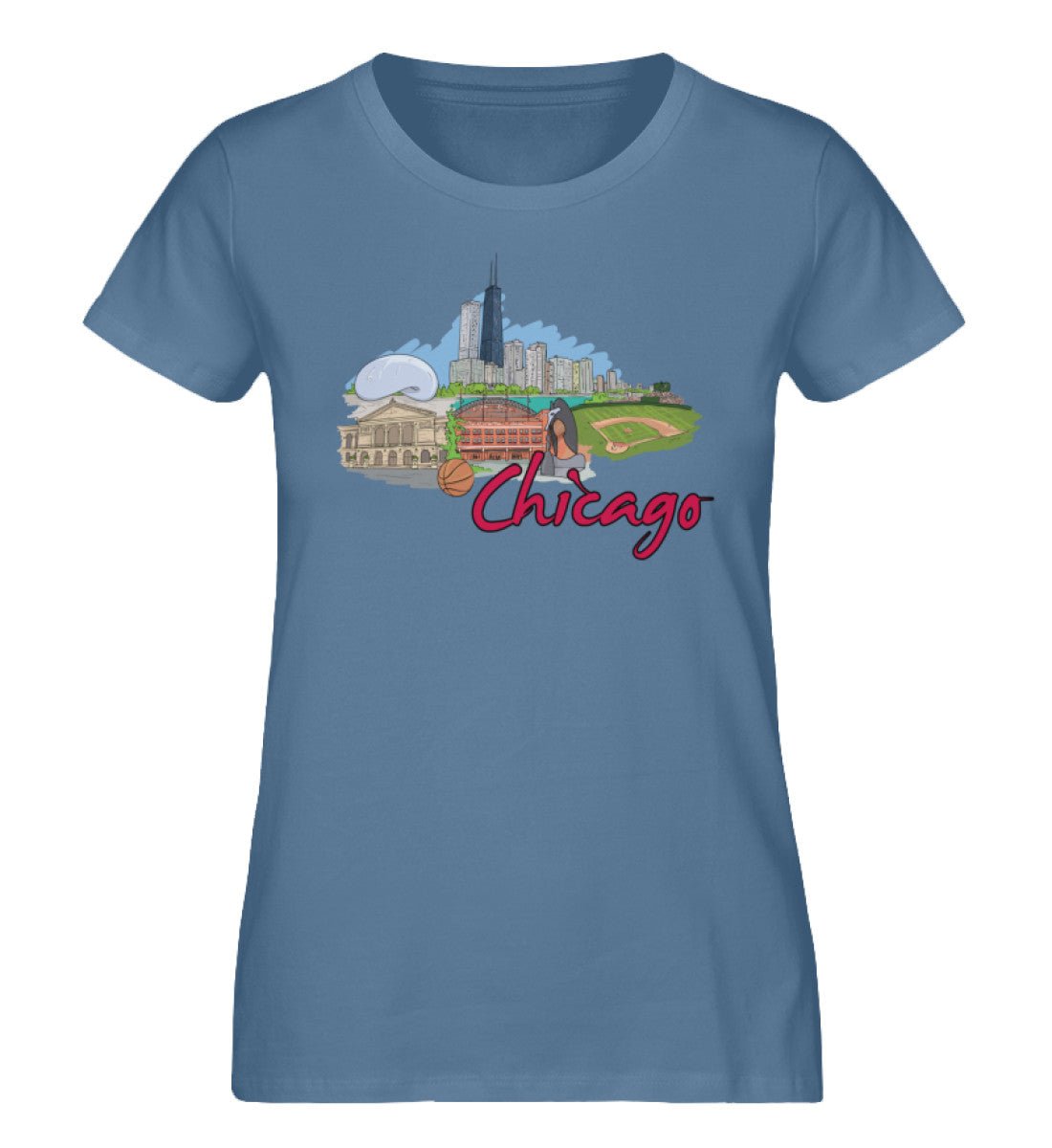 Chicagoo - Damen Premium Organic Shirt - AQ.Vogue