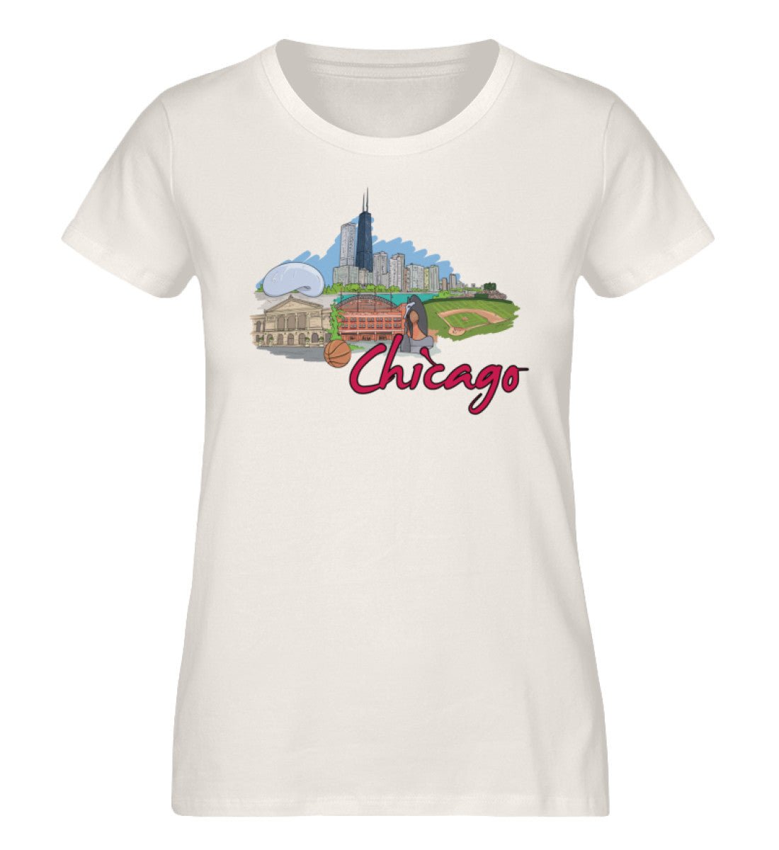 Chicagoo - Damen Premium Organic Shirt - AQ.Vogue