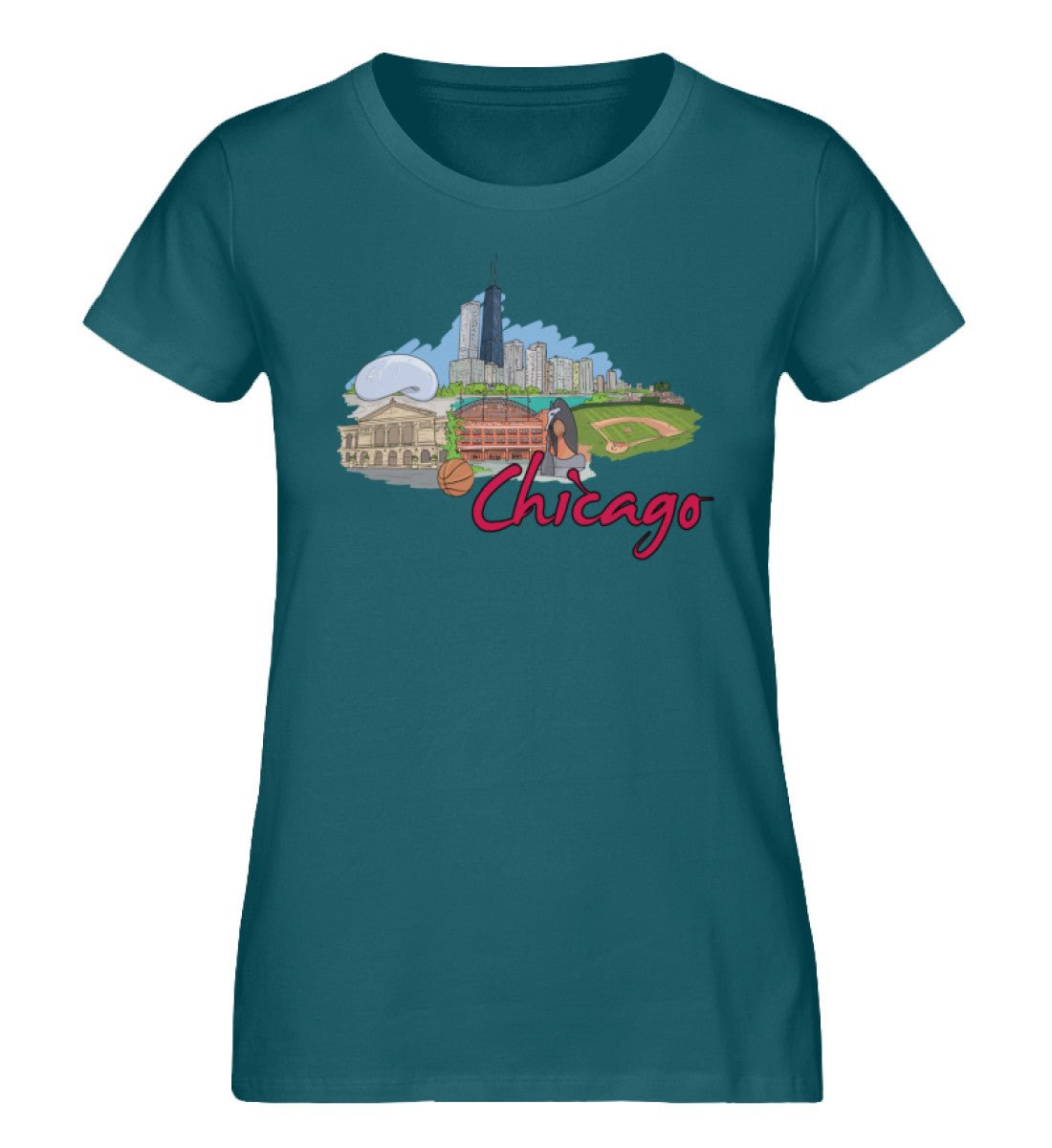 Chicagoo - Damen Premium Organic Shirt - AQ.Vogue