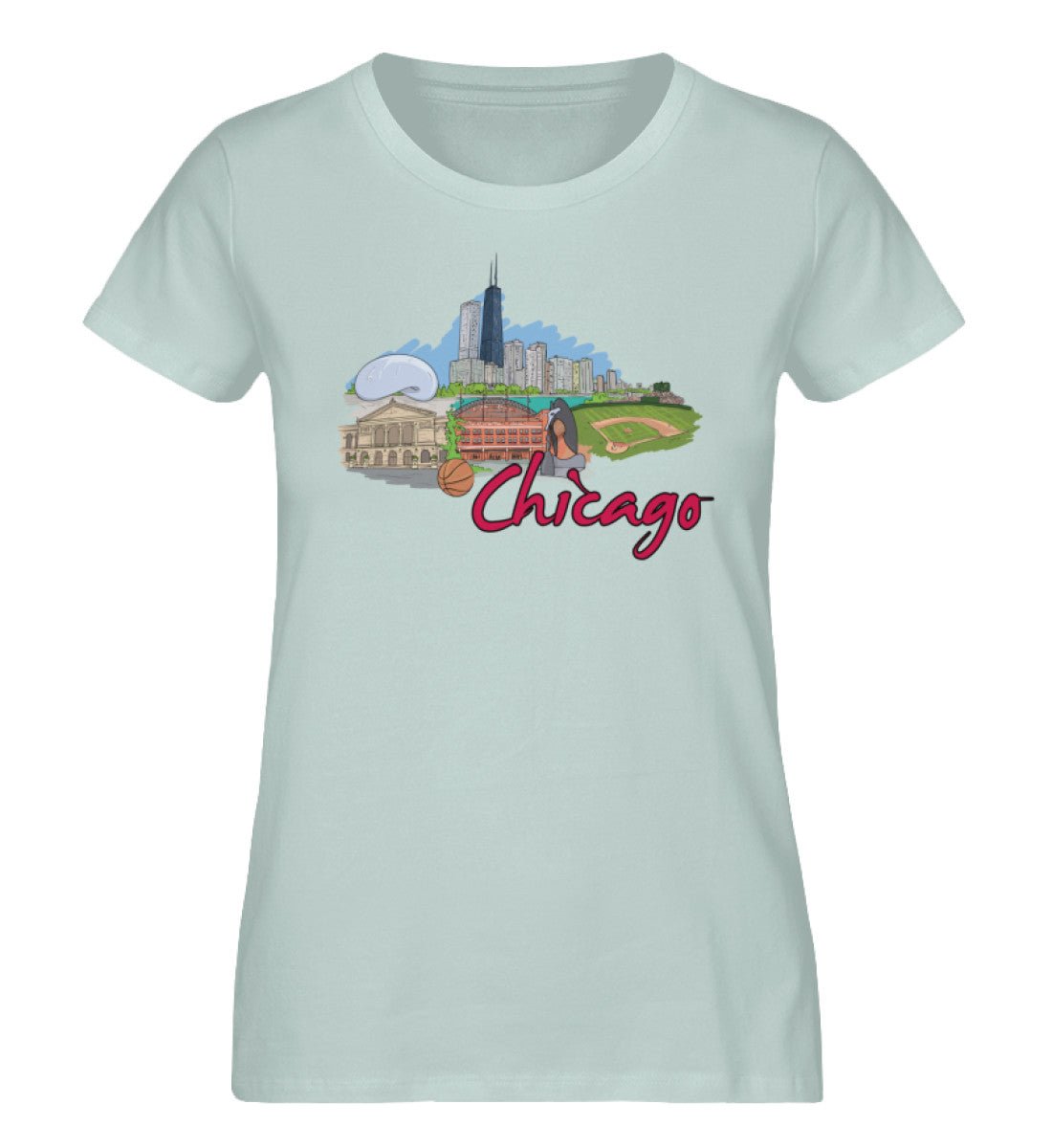 Chicagoo - Damen Premium Organic Shirt - AQ.Vogue