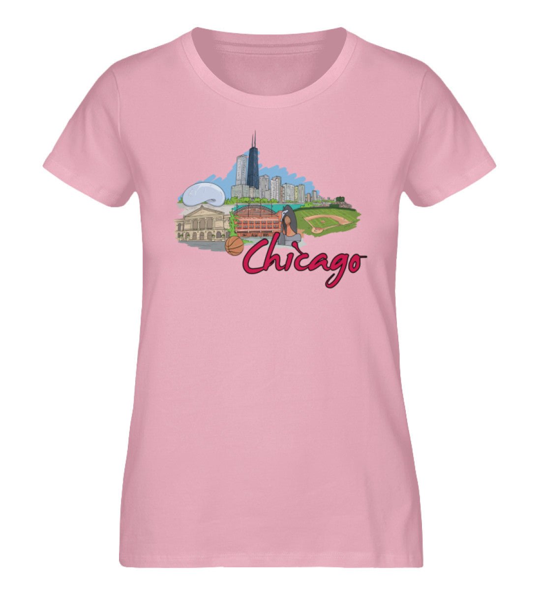 Chicagoo - Damen Premium Organic Shirt - AQ.Vogue