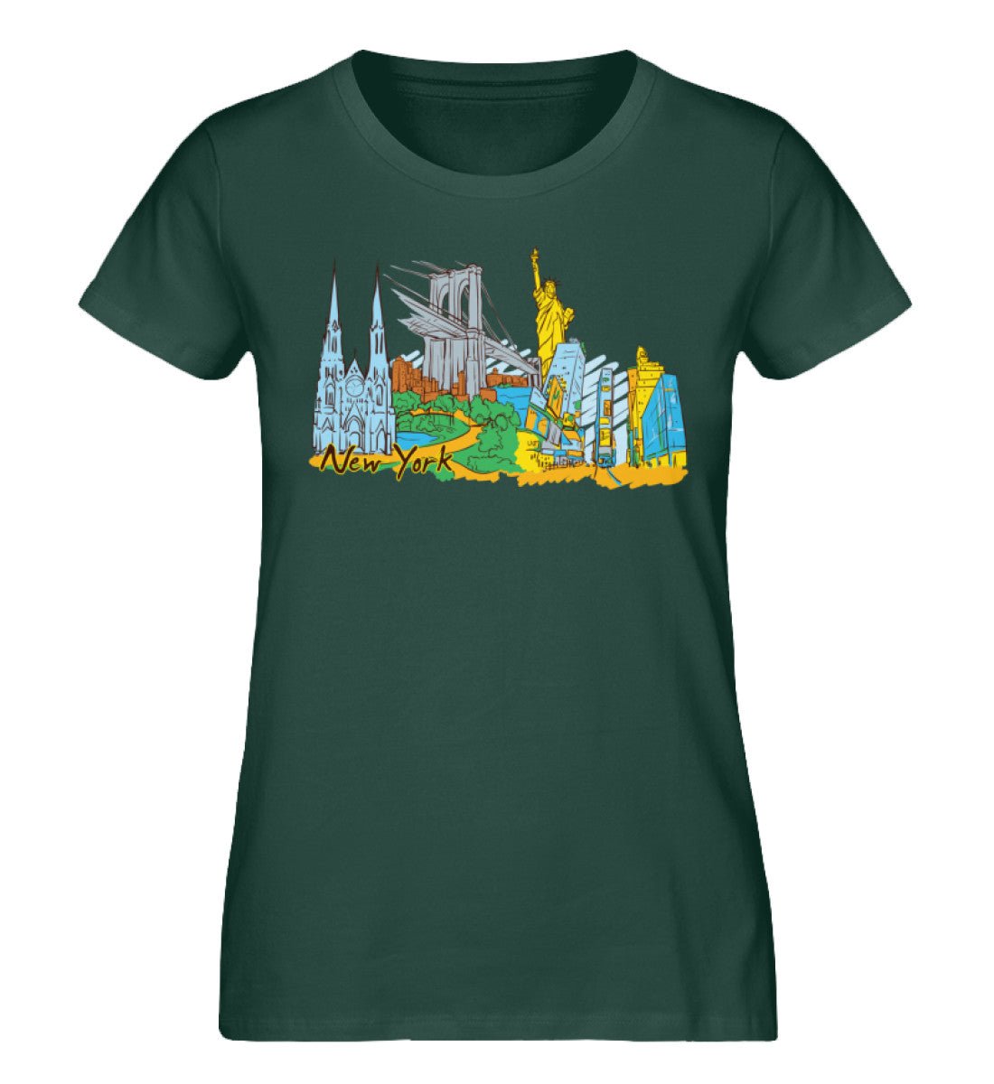 New York - Damen Premium Organic Shirt - AQ.Vogue