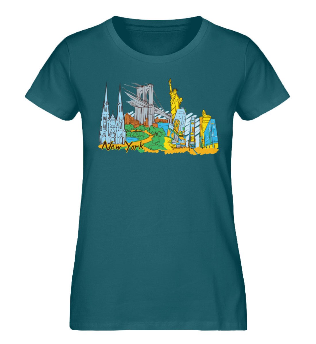 New York - Damen Premium Organic Shirt - AQ.Vogue