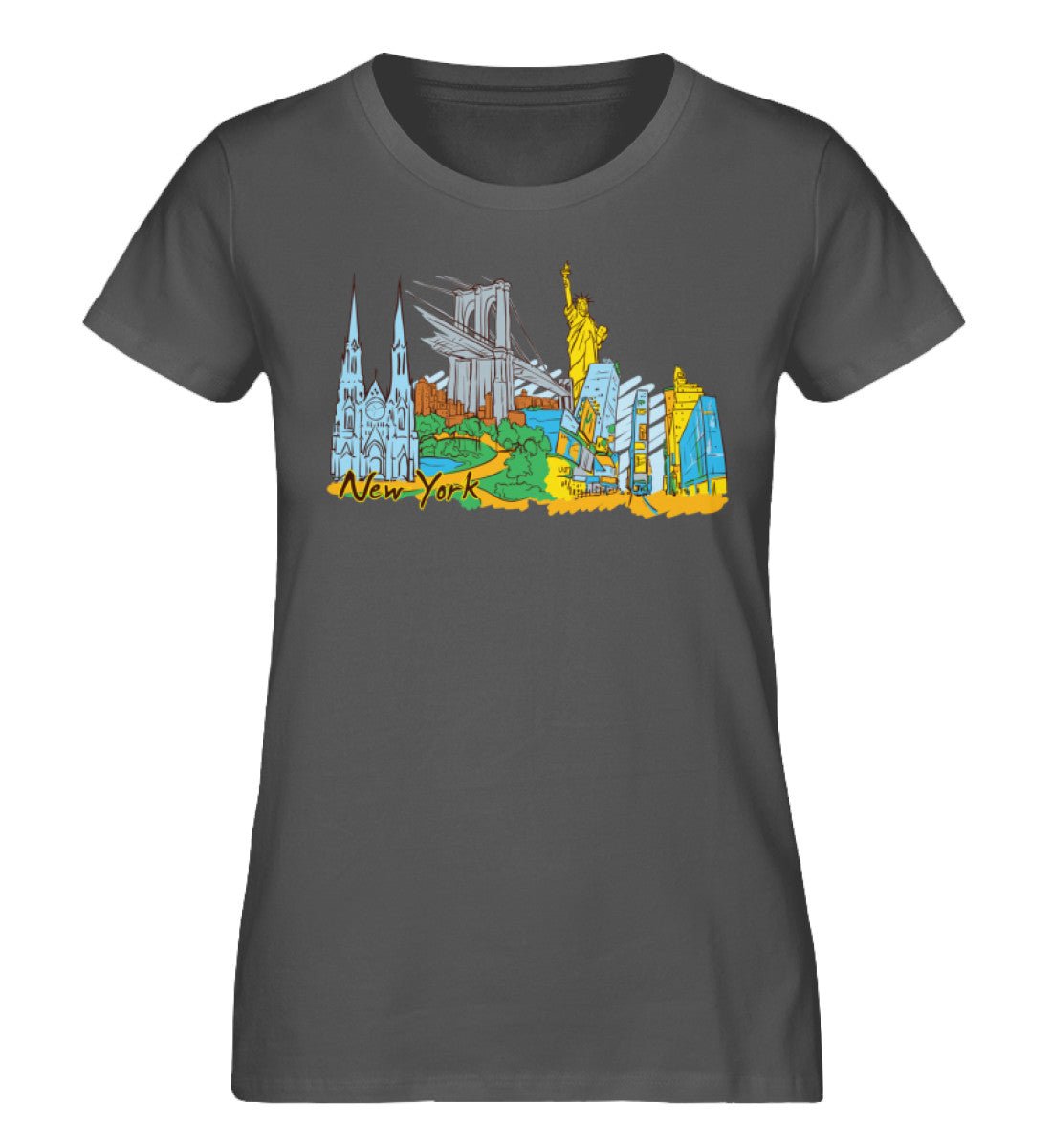 New York - Damen Premium Organic Shirt - AQ.Vogue