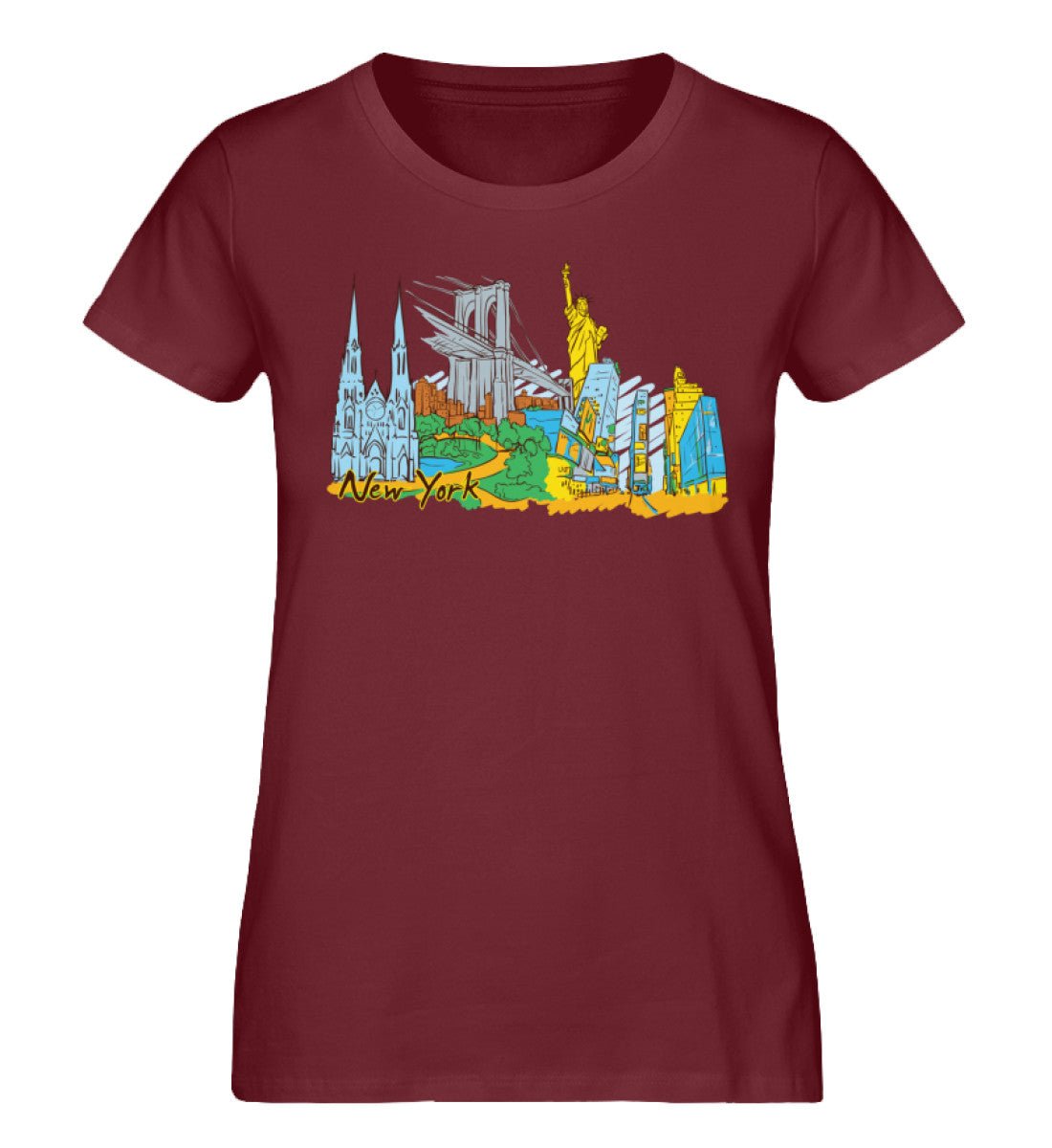 New York - Damen Premium Organic Shirt - AQ.Vogue