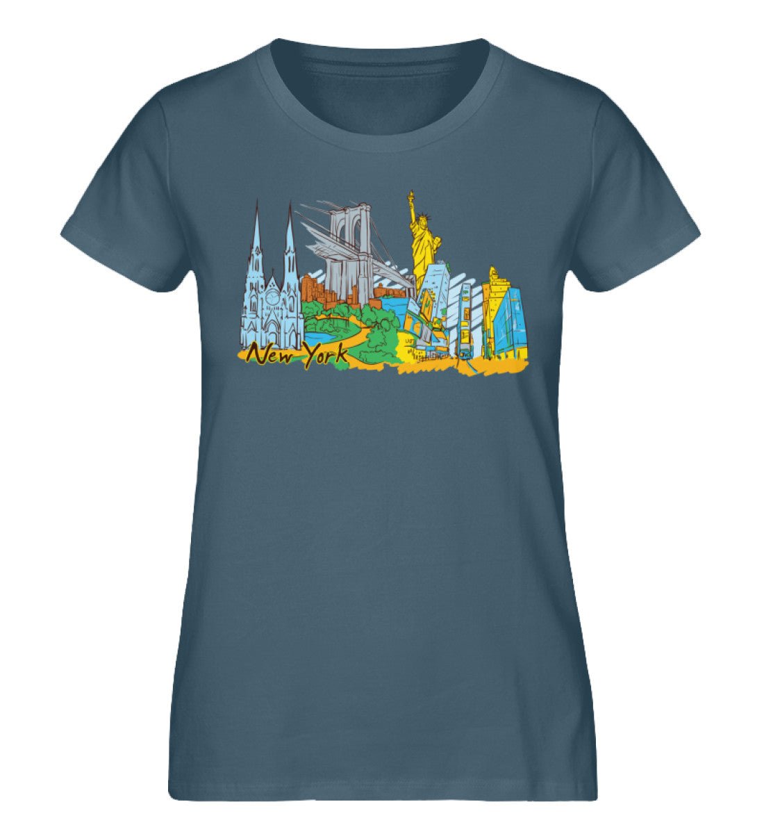 New York - Damen Premium Organic Shirt - AQ.Vogue