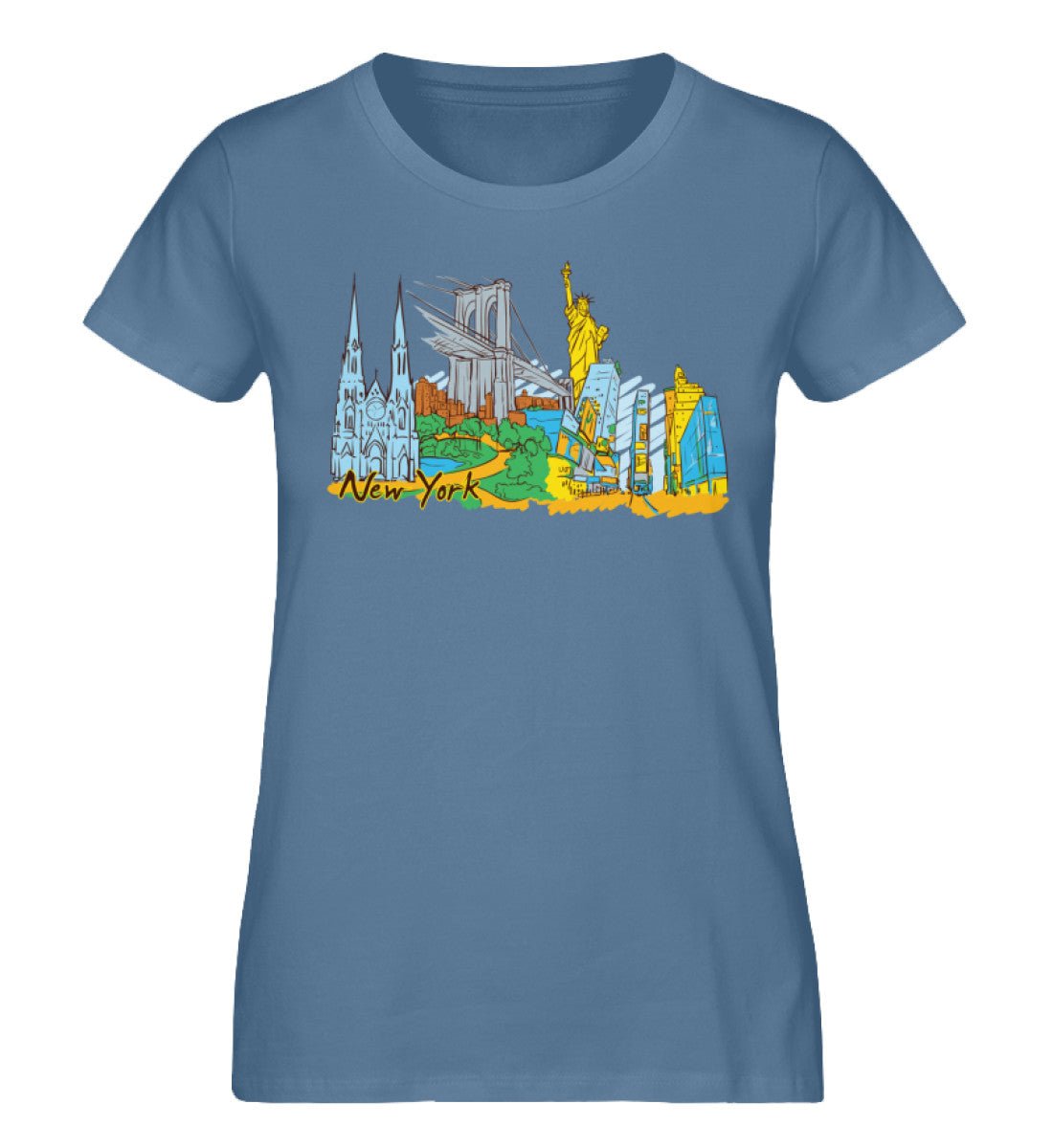 New York - Damen Premium Organic Shirt - AQ.Vogue