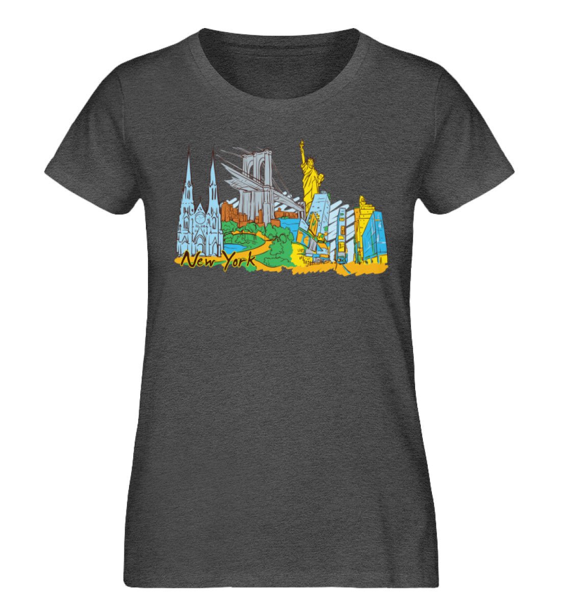 New York - Damen Premium Organic Shirt - AQ.Vogue