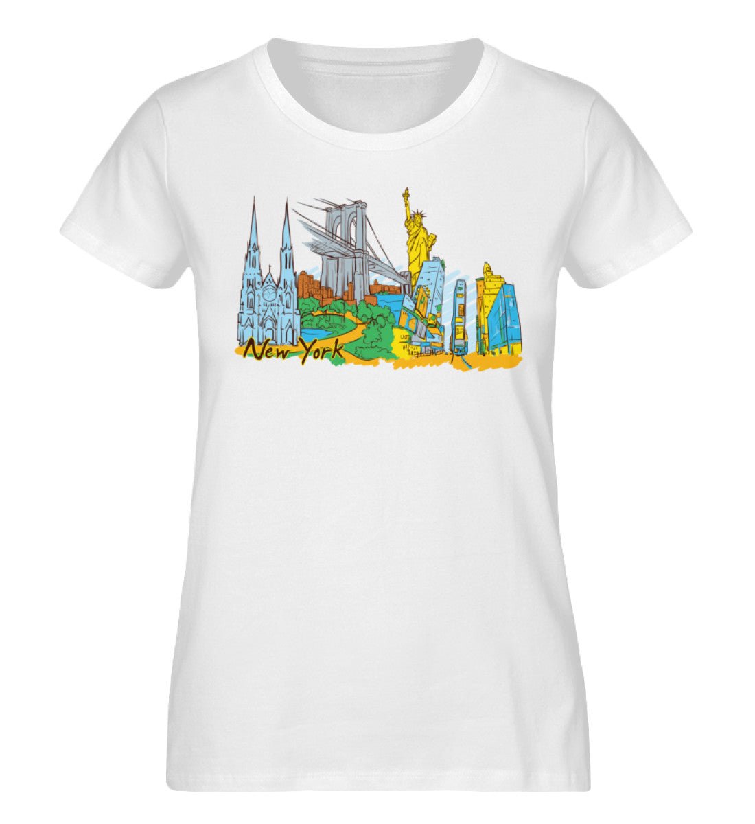 New York - Damen Premium Organic Shirt - AQ.Vogue