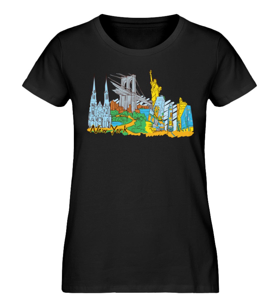 New York - Damen Premium Organic Shirt - AQ.Vogue