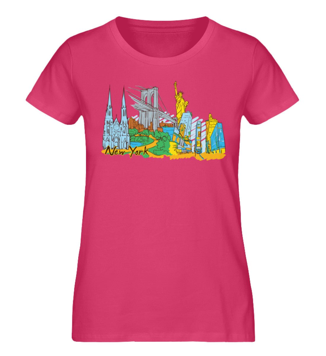 New York - Damen Premium Organic Shirt - AQ.Vogue