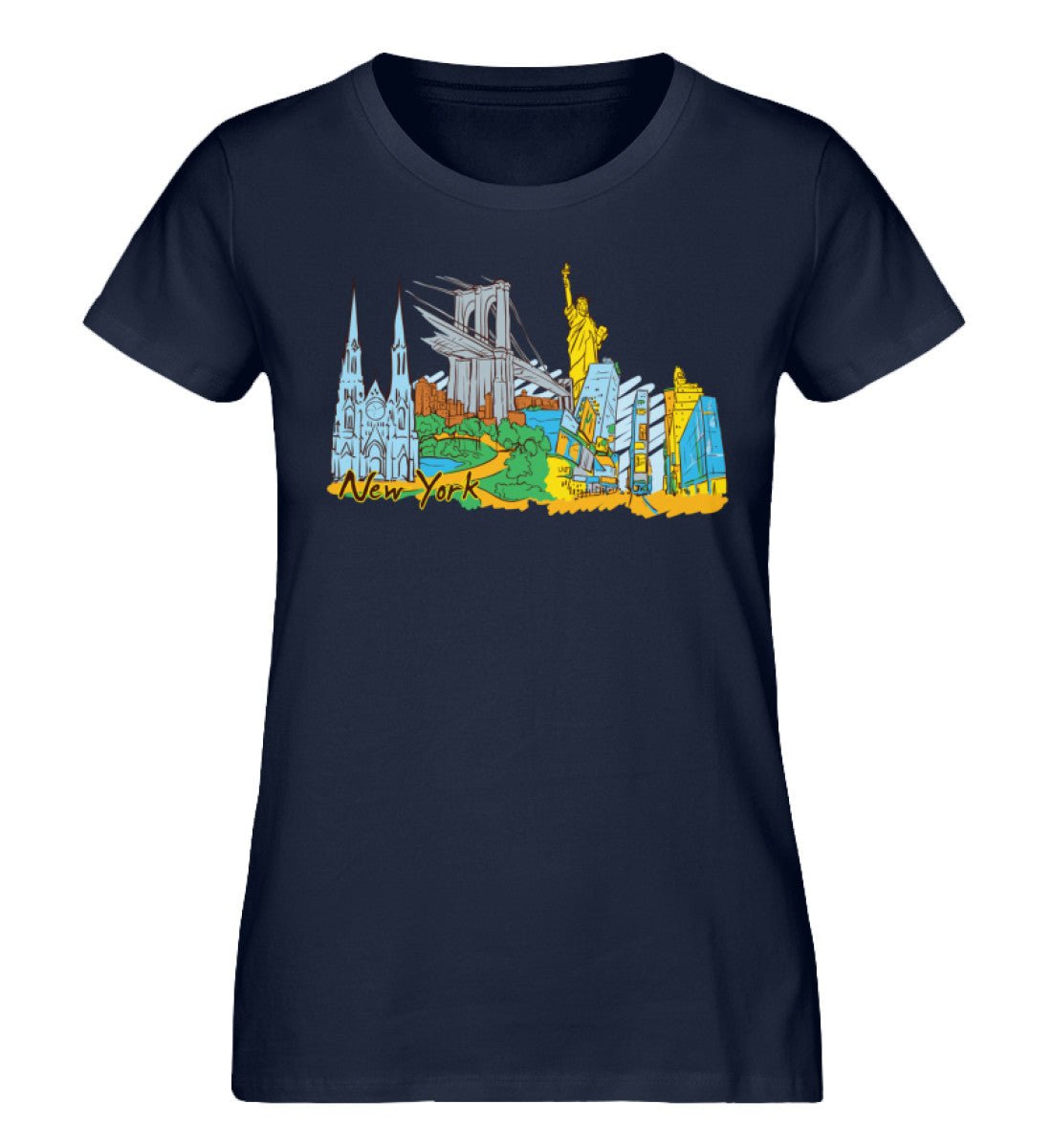 New York - Damen Premium Organic Shirt - AQ.Vogue
