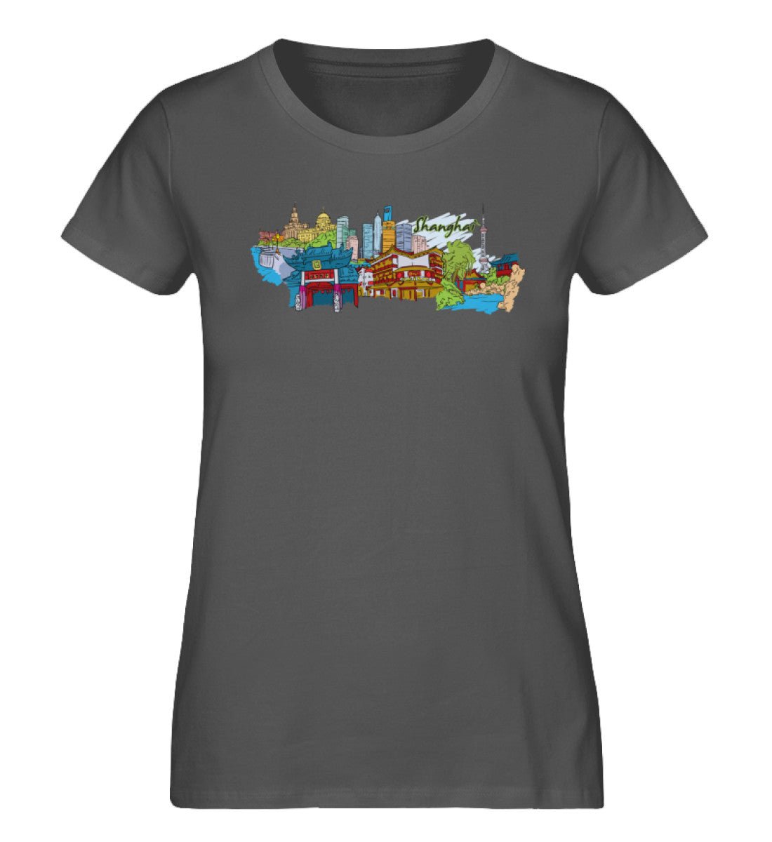 Shanghai - Damen Premium Organic Shirt - AQ.Vogue